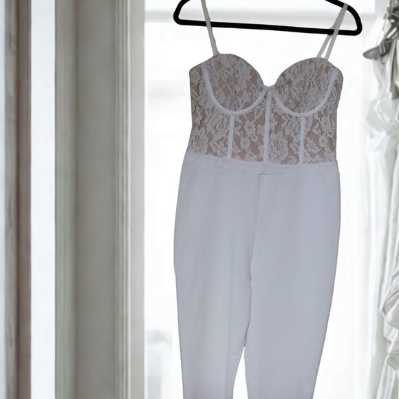 Revamped White Jumpsuit - Picture 1 of 5